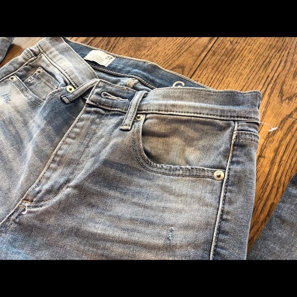 GAP distressed slim straight jeans - Picture 8 of 8